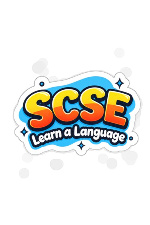 SCSE Learn a Language Die-Cut Sticker
