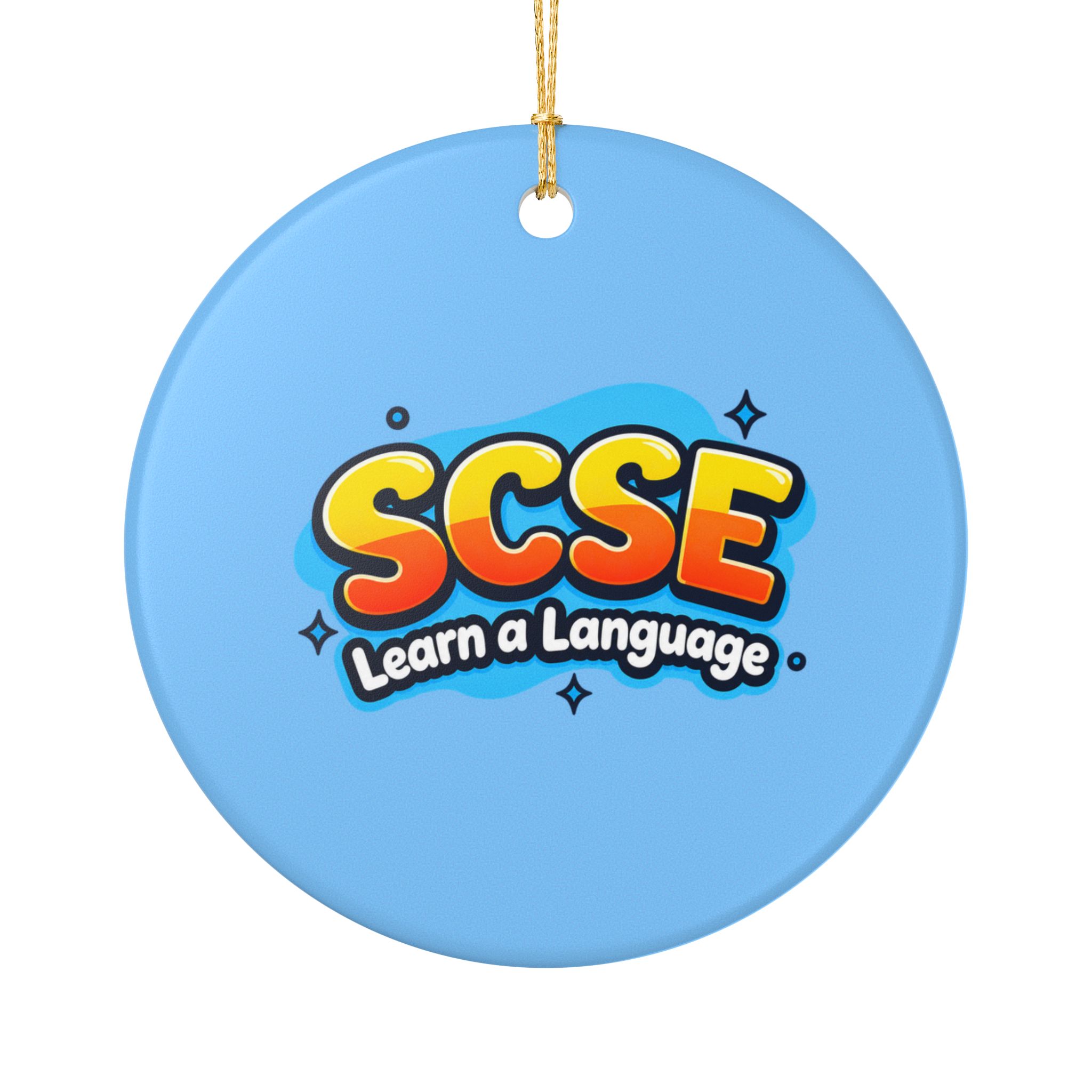SCSE Learn a Language Heart Ornament - Image 13