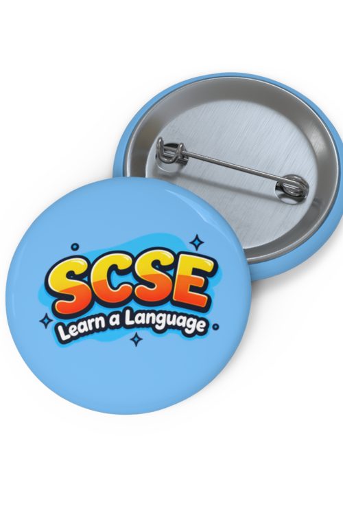 SCSE Learn a Language Pin Button