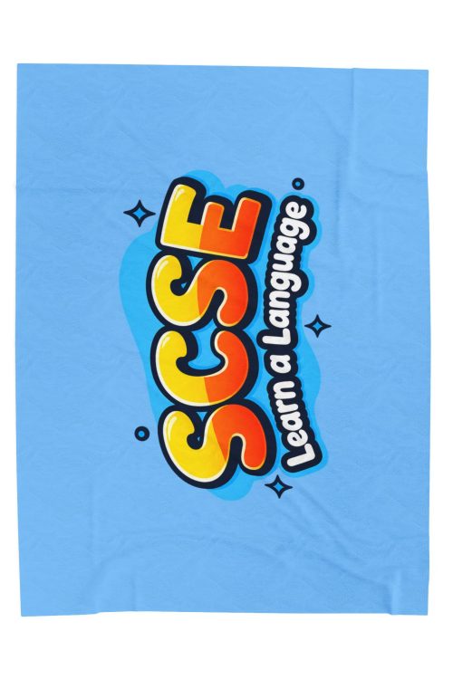 Learn a Language Plush Blanket