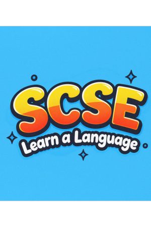 SCSE Learn a Language Car Magnet