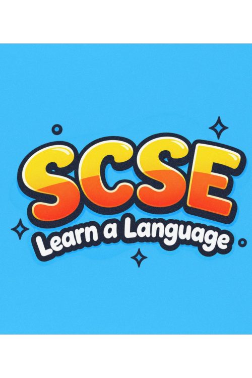 SCSE Learn a Language Car Magnet